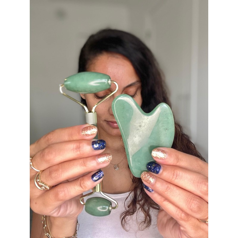 ROSELYNBOUTIQUE Gua Sha Facial Tools & Face Roller for Wrinkless