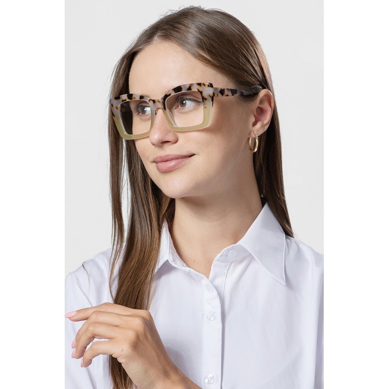 REAVEE 3 Pack Oversized Square Reading Glasses Oprah Style for