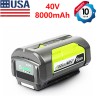for Ryobi 2 Pack 8.0Ah for Ryobi 40V OP4050 OP4060
