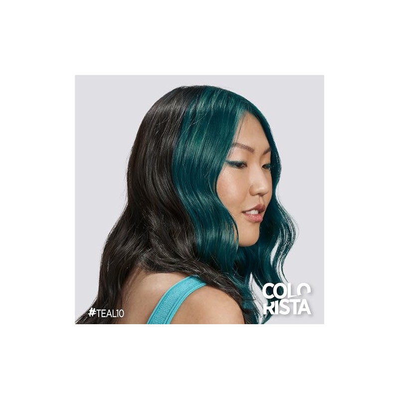 L'Oreal Paris Colorista Tinte de cabello semipermanente para morenas, verde