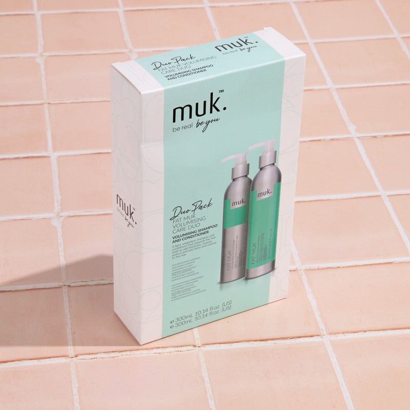 Muk Fat Muk Volumising Shampoo and Conditioner 300ml Duo Pack