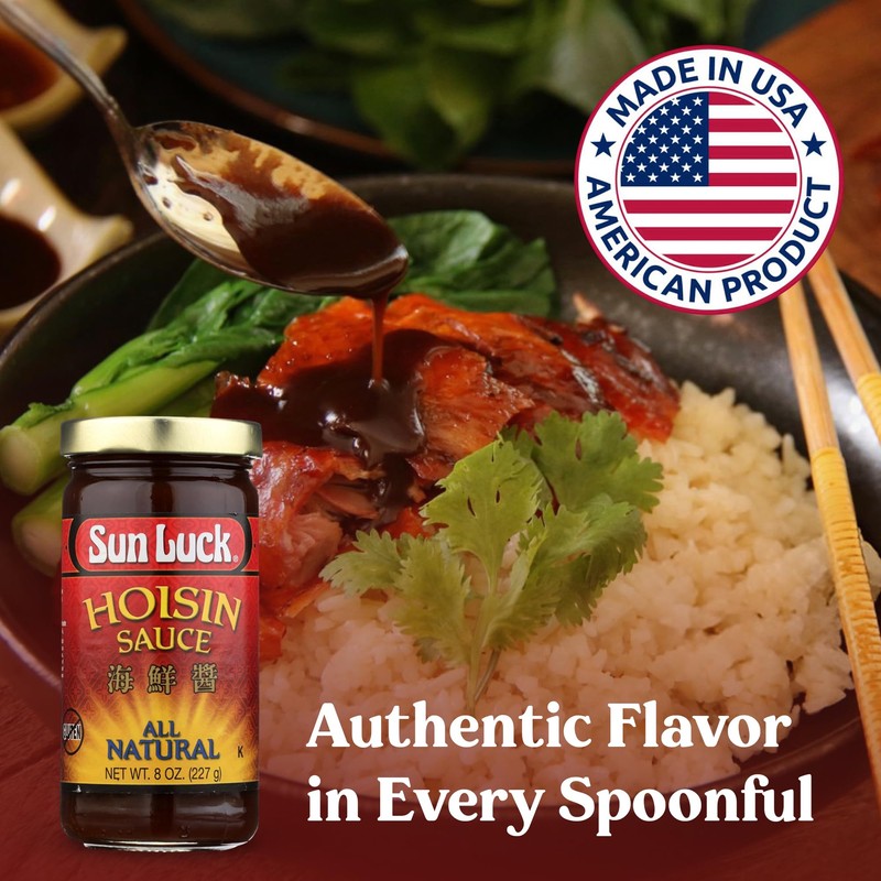 Sun Luck Traditional Hoisin Sauce 8 oz Jar – Savory-Sweet