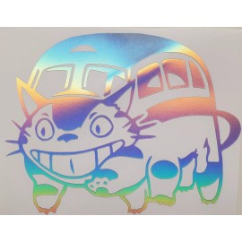 My Neighbor Totoro Cat Bus Sticker Vinyl Decal Great for Windows Waterproof Holo