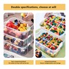 3 Layers Building Blocks Storage Plastic Storage Container Box Kid