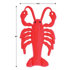 Beistle Inflatable Crawfish- Large Red Lobster Decoration for Crawfish Boils, Mardi Gras, Seafood Parties, and Summer Events, Indoor/Outdoor Use