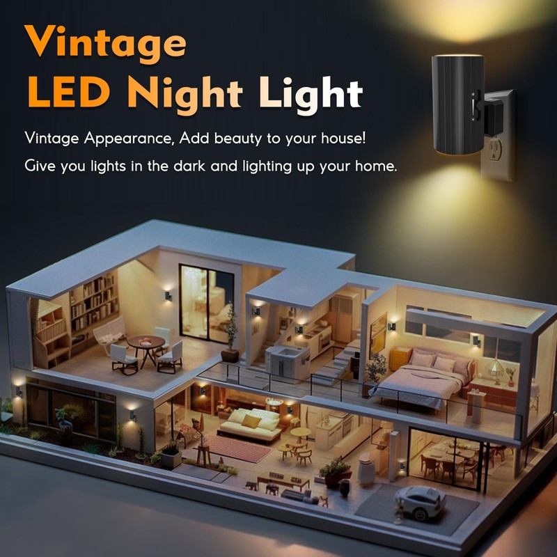 Night Lights Plug into Wall, LED Plug in Night Light,
