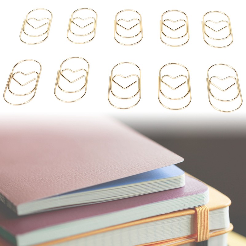 Paper Clips Prevent Slip Rust Proof Love Heart Shaped Decorative