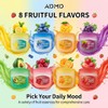 8 Packs Fruit Flavor Mini Lip Balm Set, 8 Pack