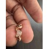 Unbranded 585 14K RG Rose Gold Stamped Natural Zircon Fox