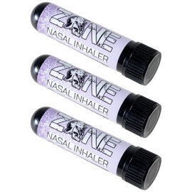 Zone Essential Oil Nasal Stick – Natural Mood Boosting Ingredients - Ultra Cool Refreshing Senstation, Made in USA (Essential Oils and Menthol) (Lavender 3 Pack)