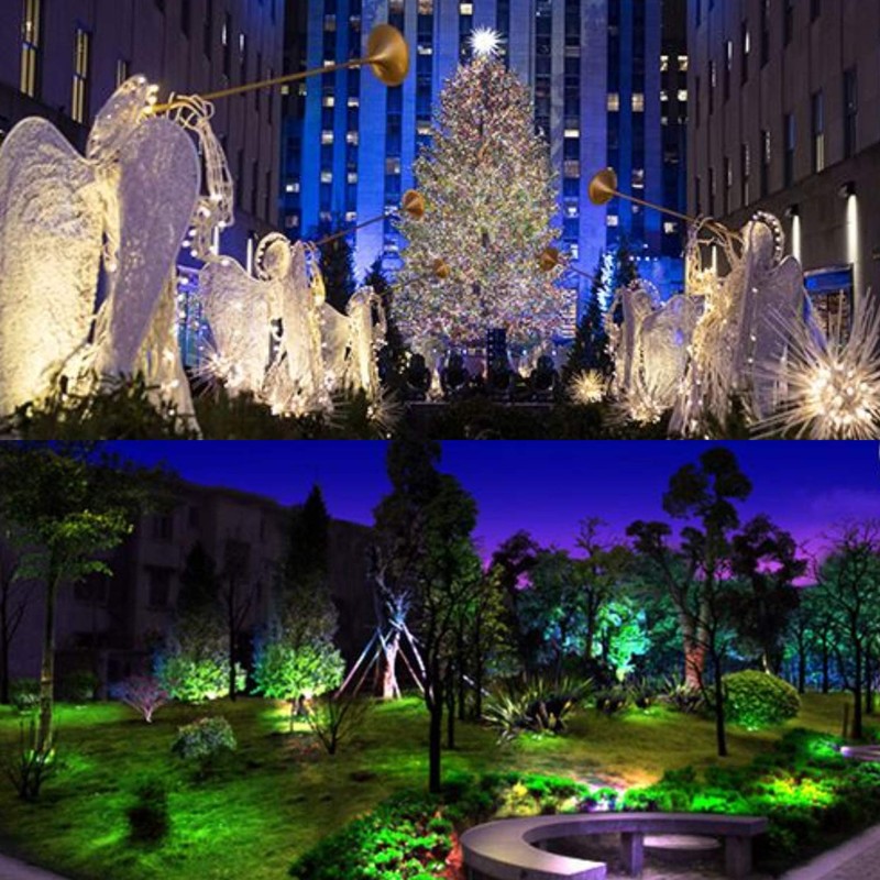 RSN LED Landscape Lighting 18W RGB Underground Light IP65 Waterproof