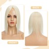 Hairro 100% Real Human Hair Toppers for Women No Bang,