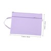jojofuny 3pcs Storage Bags Dual Zipper Pouches for Files Documents