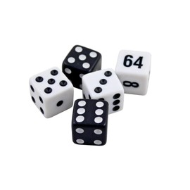 Premium Backgammon 5 Dice Set with Doppler Dice - 5 Precision Dice Including Doubling Dice Exclusive Fun Pack for Discriminating Players