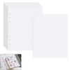 40 Sheets 6-Hole Refills for A5 Notebooks, Removable Release Paper