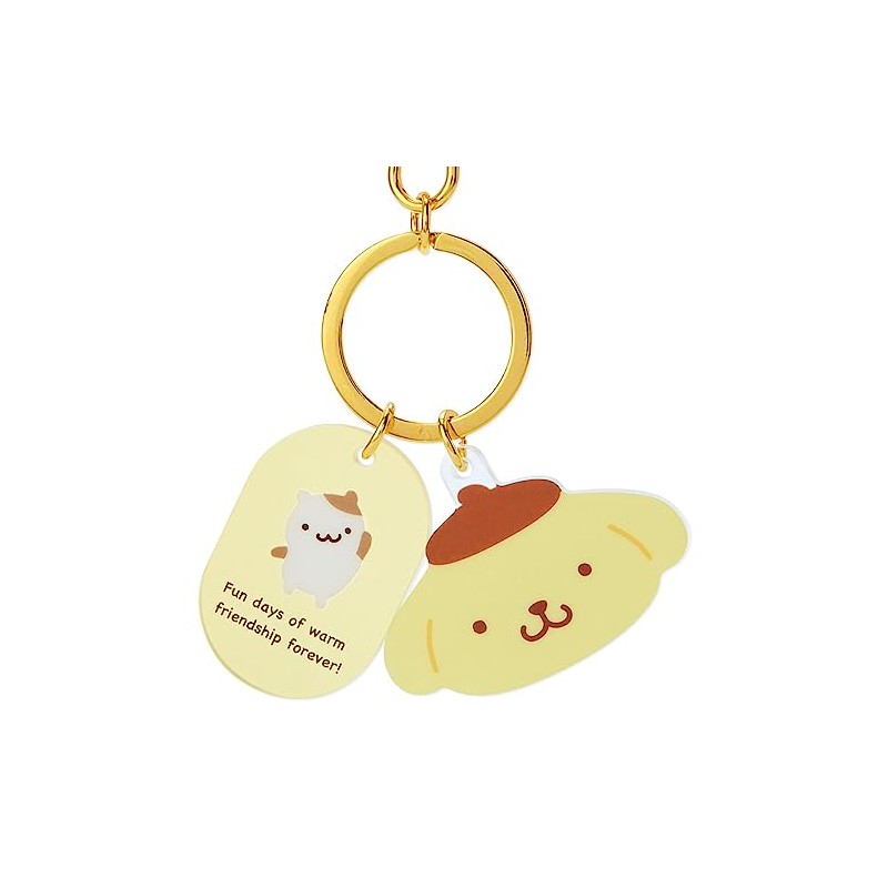 Sanrio 908380 Pom Pom Pudding, Face Shaped Key Chain