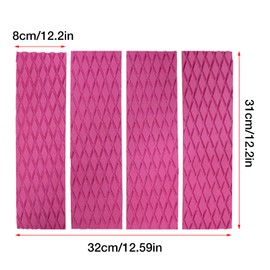 Surfboard Traction Pad | Anti-Slip Surfboard Deck Grip Traction Pad | Reusable Portable Paddle Board Accessories for Women, Men, Boys,