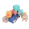Baby Blocks Soft Silicone Baby Building Blocks Squeeze Toys for
