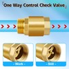 Boltigen 2Pcs 1in NPT Spring Check Valve, Brass Non Return