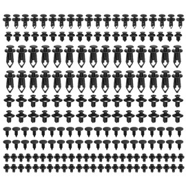 Baceyong 190Pcs/Set Universal Fender Trim Panel Clips Set, Car Body Fastener Clips Bumper Fasteners Push Pin Rivets, Auto Body Retainer Kit