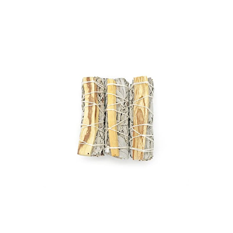 Sage & Palo Santo Smudge Sticks - 4 Inch Organic