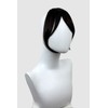 Clip in fringe hairpiece/clip-in curtain bangs, with long, face framing