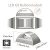 Aipsun Nickel Modern LED Wall Sconce Hardwired Indoor Wall Lights