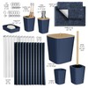 Clara Clark Clara Clark Bathroom Accessories Set - Navy Bathroom