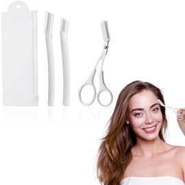 JYNXOR 3 Pcs Augenbrauen Shaping Tool Set, Augenbrauenschere, Augenbrauen Schere mit Mini Kamm Augenbrauen Hilfskamm, Eyebrow Shaper Haarentferner Schneiden Schere Beauty Tool für Männer Frauen