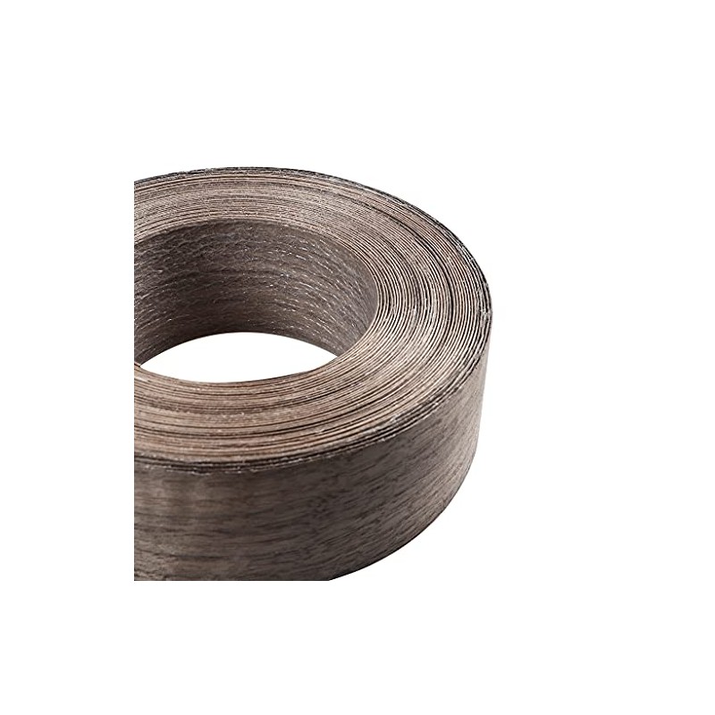 MOLIGOU Walnut Wood Veneer Roll, 2”×50’ Plywood Edge Banding Strips,