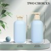 ShanySheny 6.8oz Refillable Shampoo and Conditioner Bottles, 2PCS Squeezable Travel