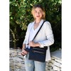 Double Compartment Multi-Zipper Triple Zip Pockets Concealed Carry Crossbody Bag