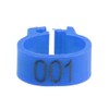 Tnfeeon 100PCS/Bag 8MM Plastic Pigeon Bands Rings, 001-100 Numbered Plastic