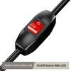 Power Extension Cord with on Off Switch 3-Prong 3 Outlet