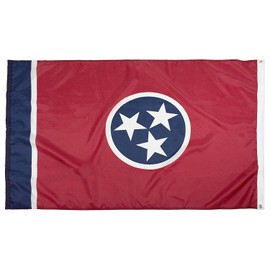 FlagSource Tennessee Nylon State Flag, Made in the USA, 3x5'