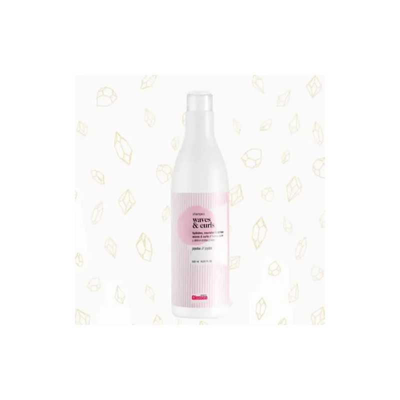 Glossco Waves & Curls Shampoo 500ml + Mascarilla 500ml Kit