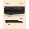 seenda Bluetooth Keyboard and Mouse, USB + Bluetooth Multi Device,