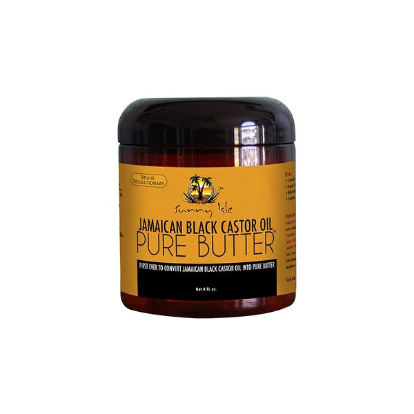 Sunny Isle Jamaican Black Castor Oil Pure Butter, Brown, 2 Fluid Ounce