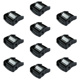 Strapworks 1.5 Inch Metal Cam Buckle For Cargo Tie Down Straps - Black Oxide Coated Buckles, Resistant to Corrosion - 10 Pack