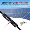 8AWG Solar Panel Connectors IP68 Waterproof 1500V 70A Solid Tinned