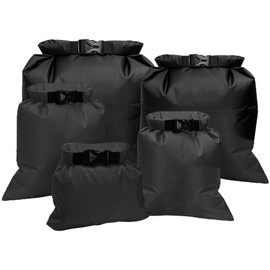 kuou 5Pcs Waterproof Dry Bags, Dry Sack Waterproof Bag Lightweight Dry Bag Snorkeling Bag Drifting Bag Black (1.5L+2.5L+3.5L+4.5L+ 6L)