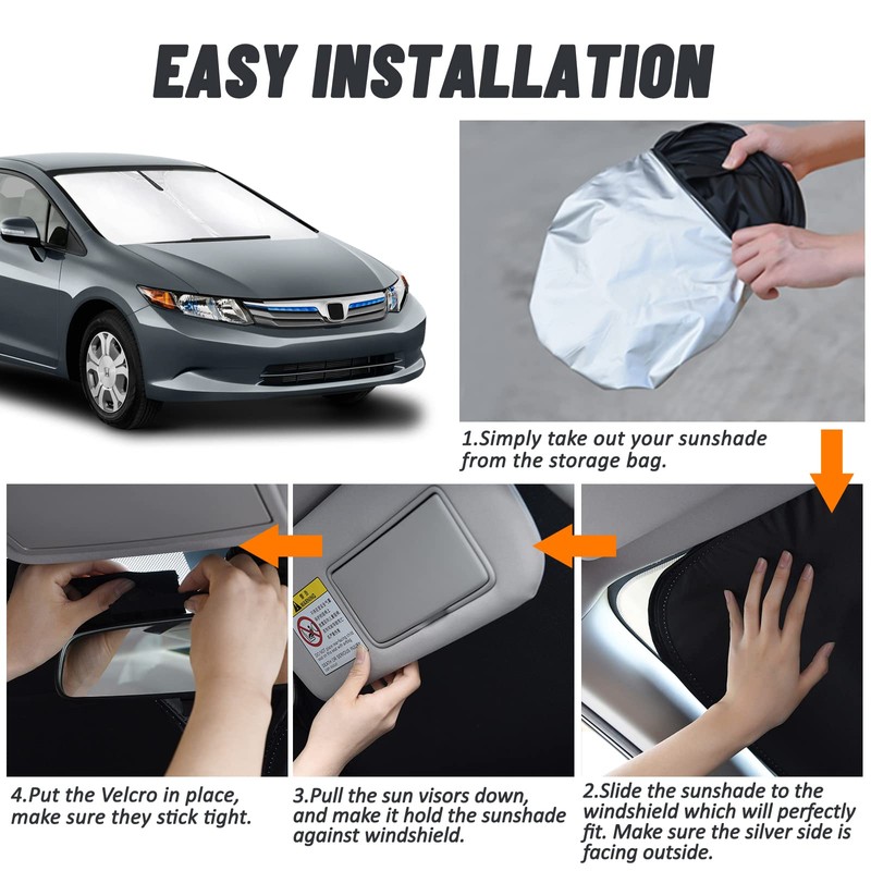 D-Lumina Windshield Sun Shade for 2012 2013 2014 2015 Honda