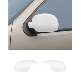 Rear view Mirror Fully Caps Covers Compatible with 2007-2014 Chevy Silverado GMC Sierra Avalanche Tahoe Suburban Yukon Escalade ESV Left Right Side View Mirror Cover Caps, White