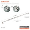 Shower Door Support Bar, Fix Frameless Shower Door Panel for