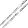 Mens Solid 6MM Diamond Cut .925 Sterling Silver Miami Cuban