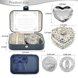 FANYX Arras Para Boda Catolica, Wedding Arras Coins Set, Accessories for Catholic Wedding Ceremony Gifts (Silver)