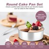 Herogo - Juego de 2 moldes para tartas de acero