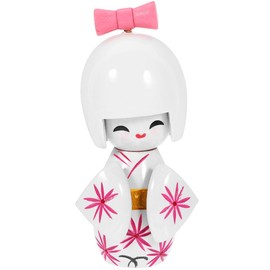 PRETYZOOM Kimono Puppe aus Holz, japanische Puppe, 8 Puppen, Kimono, japanische Kimono, Handwerk, Dekoration für Haus, Puppe, Kimono, Tischdekoration, Mädchen