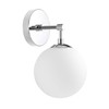 XiNBEi Lighting Globe Wall Sconce Modern 1 Light Chrome Sconce