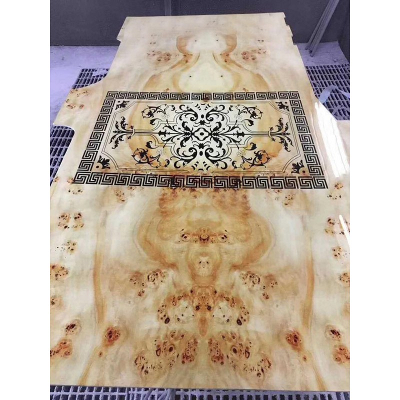 Natural Poplar Tree Veneer with Burl Wood Veneer Sheets -